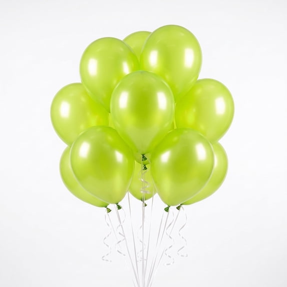 12" Lime Green Latex Balloons, 15 Pieces, by Way To Celebrate