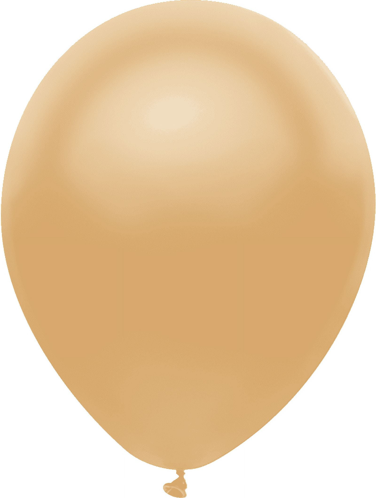 Way To Celebrate 12" All Occasions and Ages Gold Balloons, 12 Count