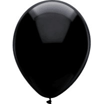 Way To Celebrate 12" Black Latex Balloons, 15 Count