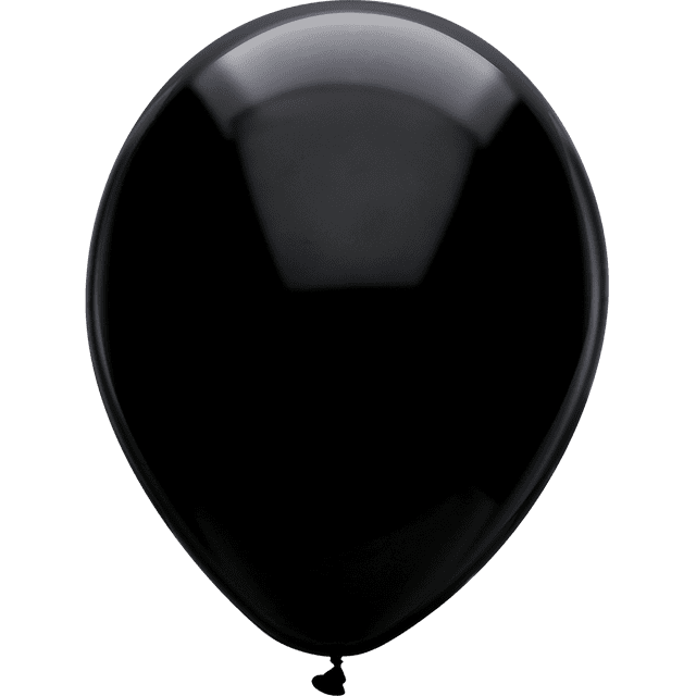 Way To Celebrate 12" Black Latex Balloons, 15 Count