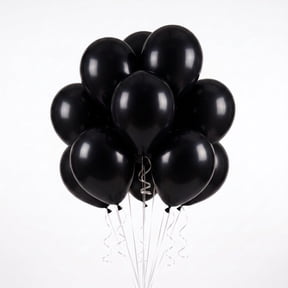 12" Black Latex Balloons, 15 Pieces, by Way To Celebrate