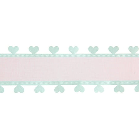Way To Celebrate 12-Foot Pink Valentine’s Day Ribbon, Heart Border
