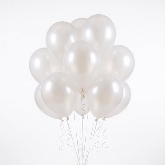12" White Latex Balloons, 15 Pieces, by Way To Celebrate