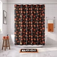 thumbnail image 1 of Way To Celebrate Jack-o'-Lantern Shower Curtain Set with 12 Hooks, Black, 1 of 9