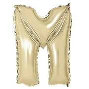Way To Celebrate 14-Inch Gold Foil Letter M Shaped Balloon