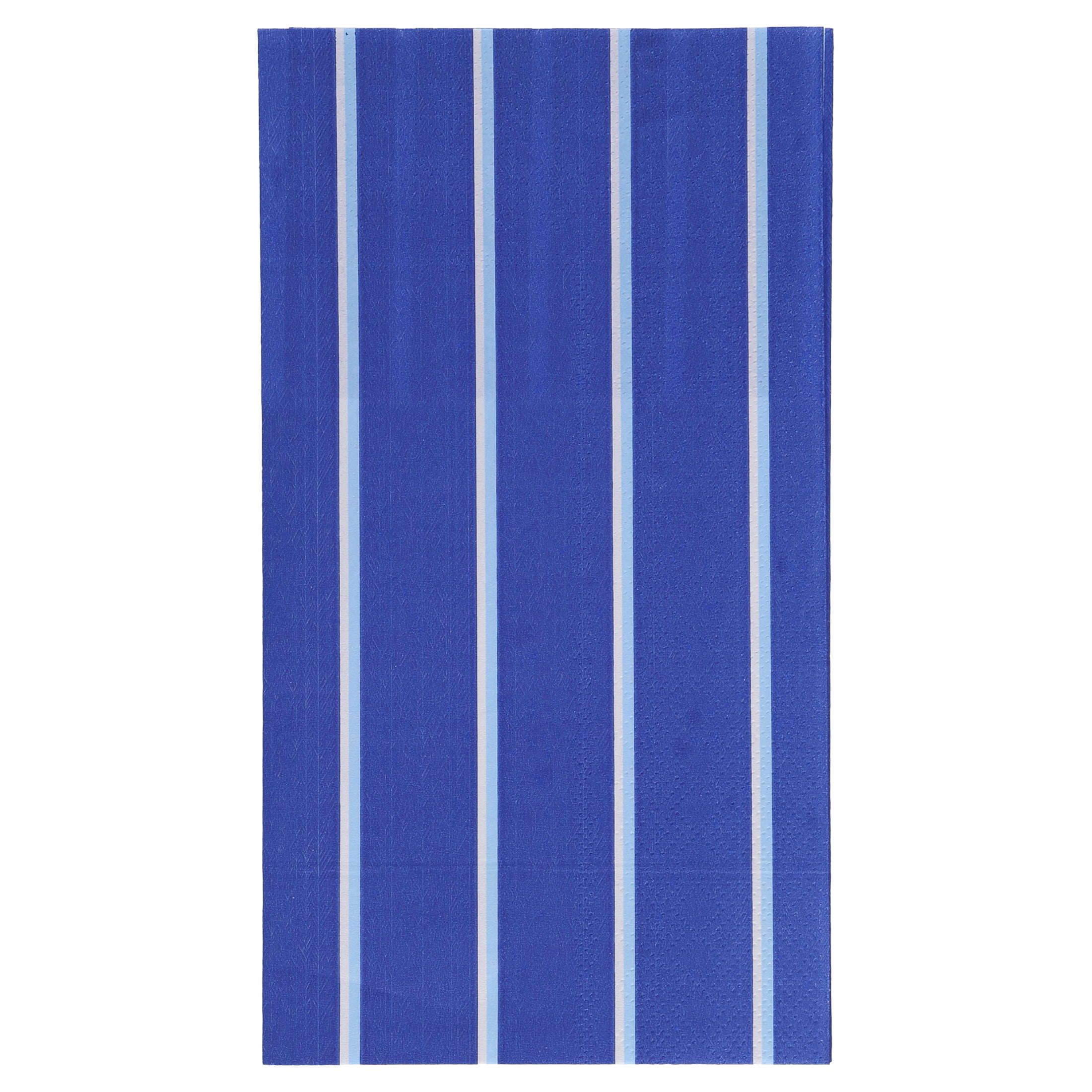 3" x 7" Disposable Blue Striped Paper Napkins, 16 Count, by Way To Celebrate