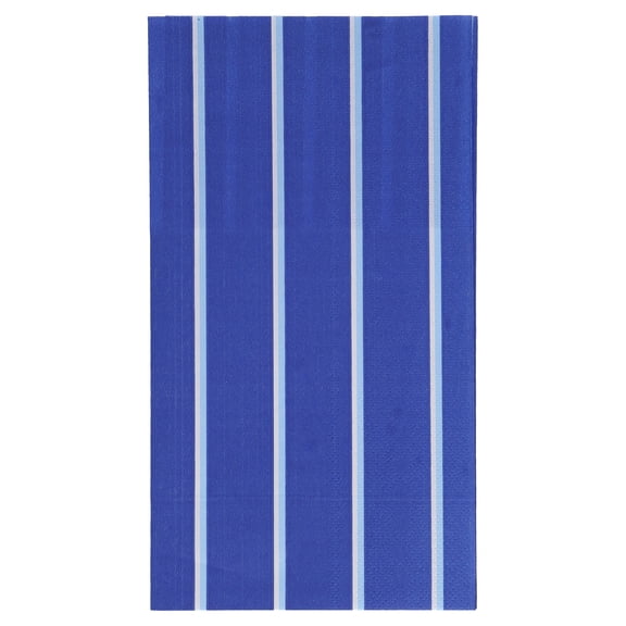 3" x 7" Disposable Blue Striped Paper Napkins, 16 Count, by Way To Celebrate