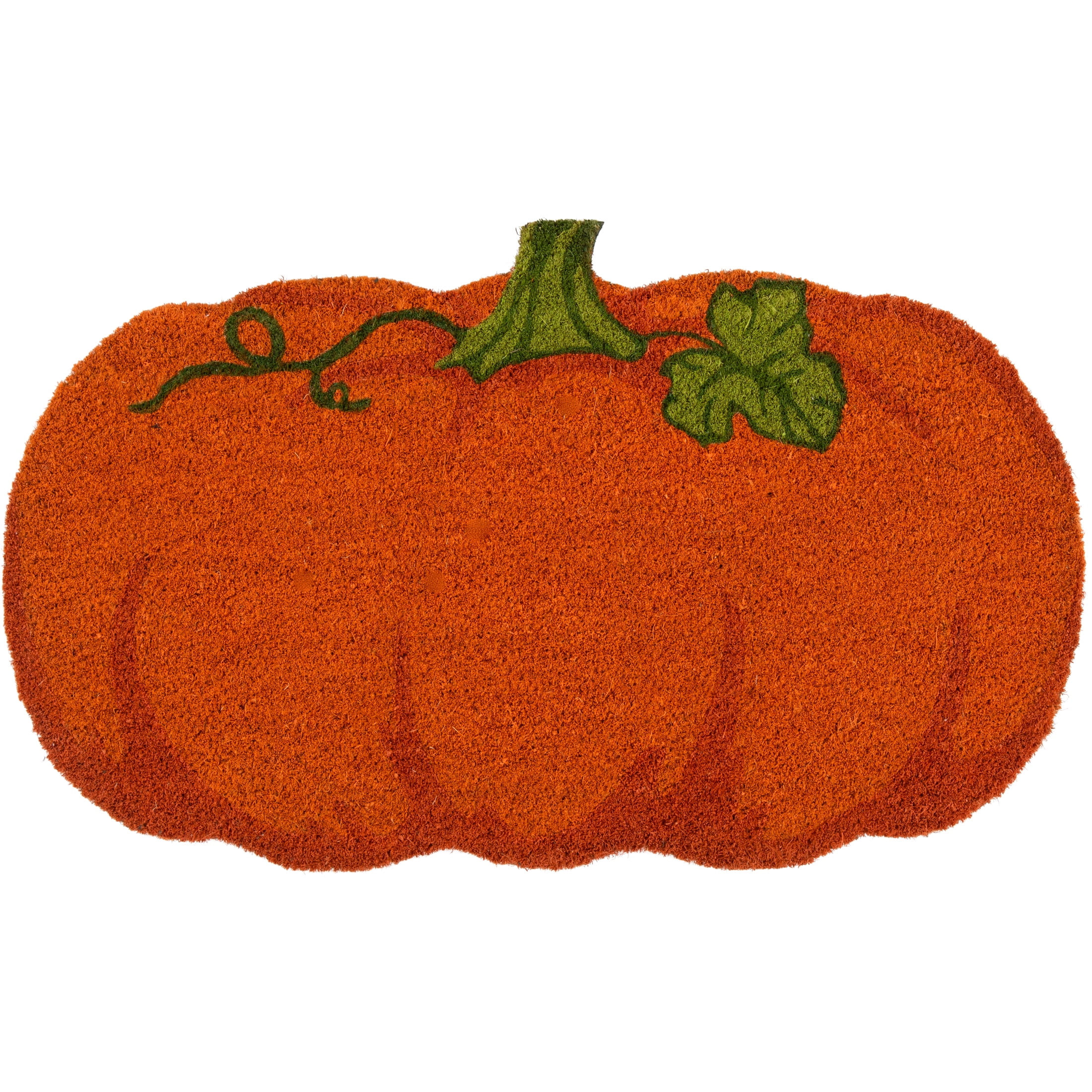 Way To Celebrate Pumpkin Shape Coir Outdoor Doormat, 18"x30"