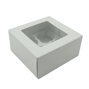 3 WHITE TREAT BOXES