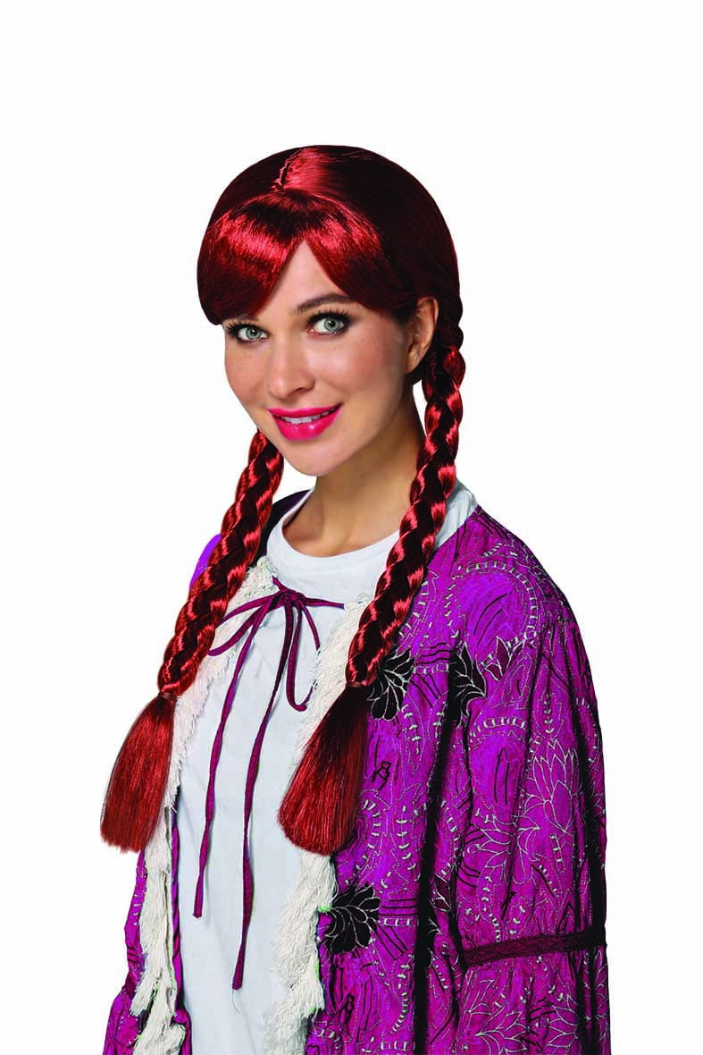 Way To Celebrate Adult Red Braid Wig