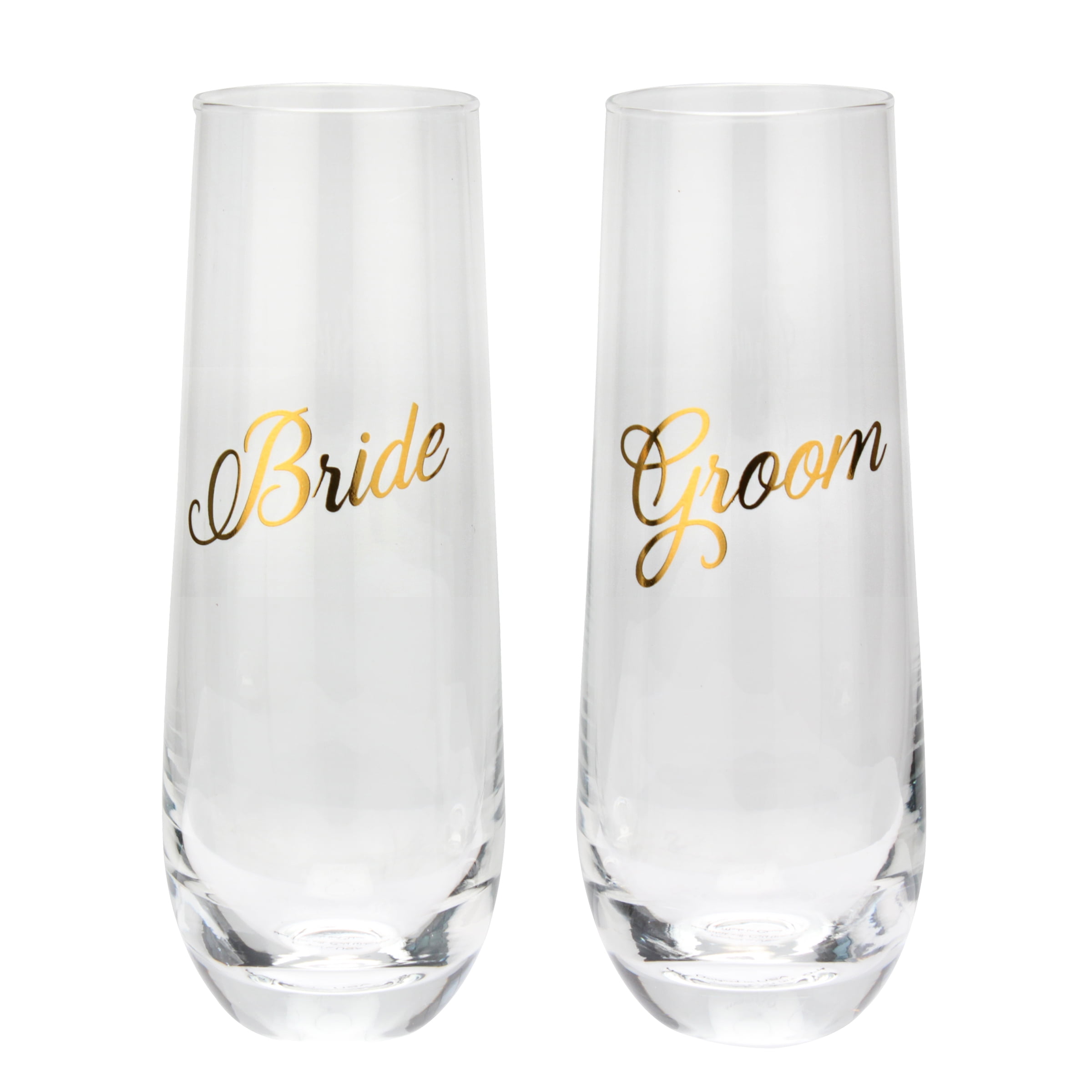 https://i5.walmartimages.com/seo/Way-To-Celebrate-BRIDE-and-GROOM-Stemless-Clear-and-Gold-Glass-Champagne-Flutes_e819afa1-1002-4ec3-9806-56066d6b3943.dc43d2cbfa063bef6c430b8a03490465.jpeg