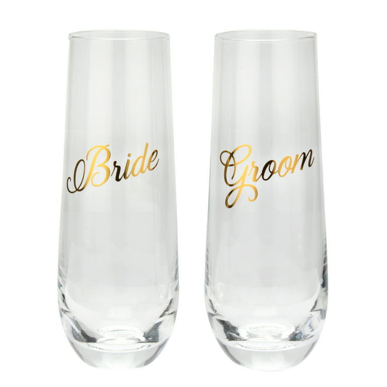 https://i5.walmartimages.com/seo/Way-To-Celebrate-BRIDE-and-GROOM-Stemless-Clear-and-Gold-Glass-Champagne-Flutes_e819afa1-1002-4ec3-9806-56066d6b3943.dc43d2cbfa063bef6c430b8a03490465.jpeg?odnHeight=768&odnWidth=768&odnBg=FFFFFF