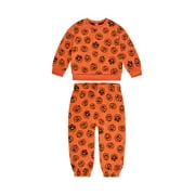 Halloween Baby Boys Sweatshirt and Sweatpants Set from Way To Celebrate, 2-Piece, Sizes 0/3M-24M