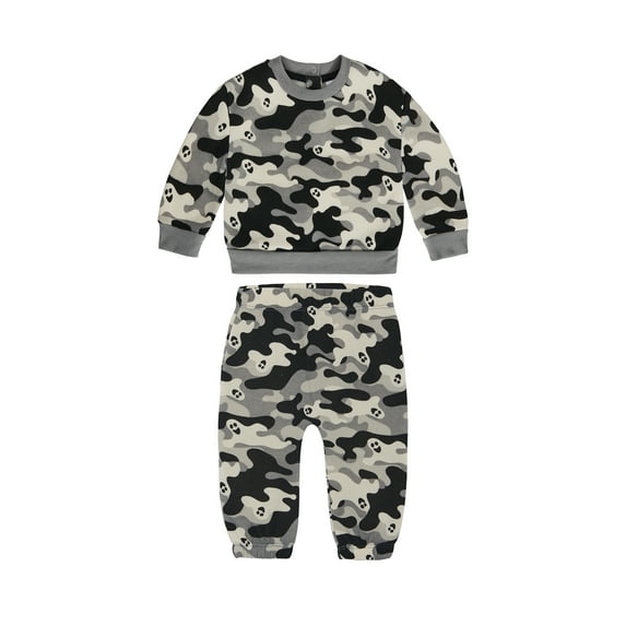 Halloween Baby Boys Sweatshirt and Sweatpants Set from Way To Celebrate, 2-Piece, Sizes 0/3M-24M