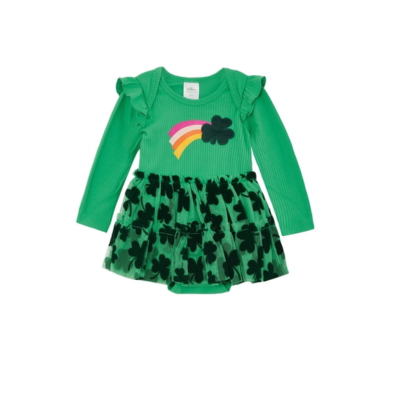Way To Celebrate Baby Girls St. Patrick's Day Tulle Tutu Dress, Sizes 0-3M-6-9M