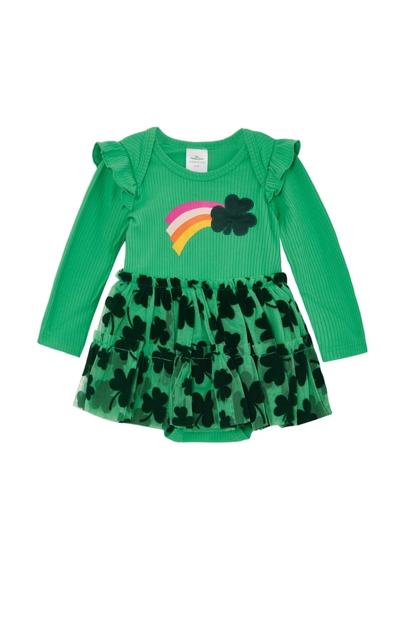 Baby Girls St. Patrick's Day Tulle Tutu Dress, Sizes 0-3M-6-9M