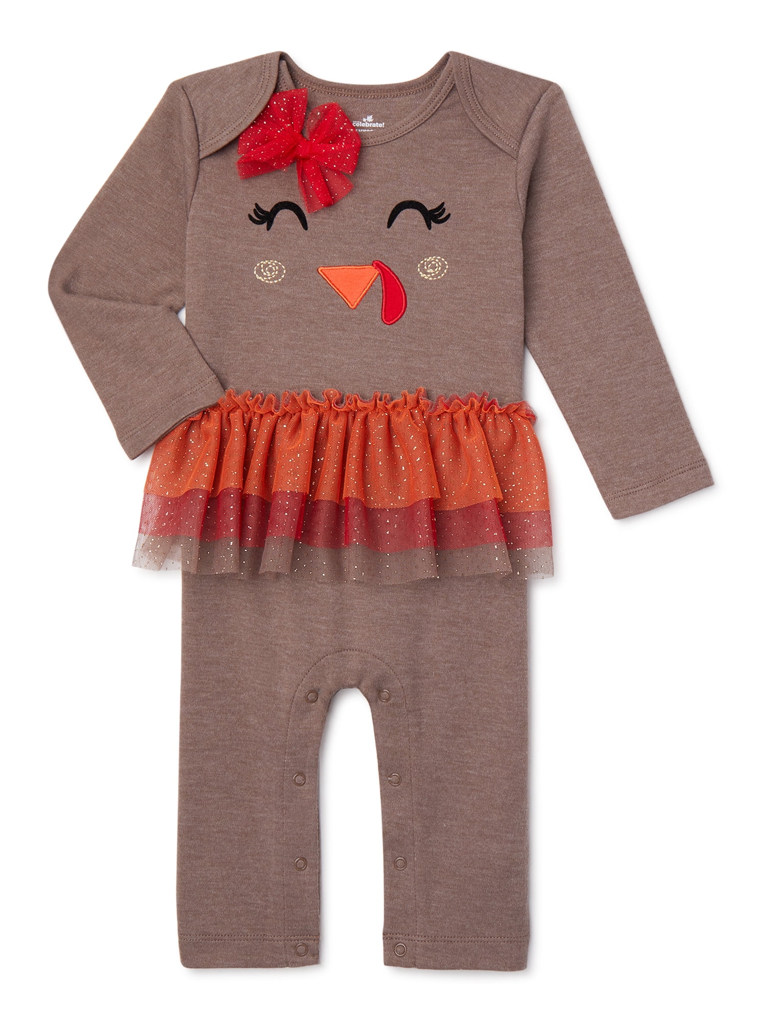 Way To Celebrate Baby Girls Thanks Romper, Sizes 0M-24M