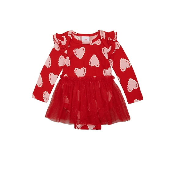 Way To Celebrate Baby Girls Valentine's Day Tulle Tutu Dress, Sizes 0-3M-6-9M