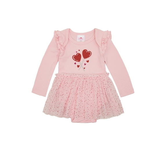 Way To Celebrate Baby Girls Valentine's Day Tulle Tutu Dress, Sizes 0-3M-6-9M