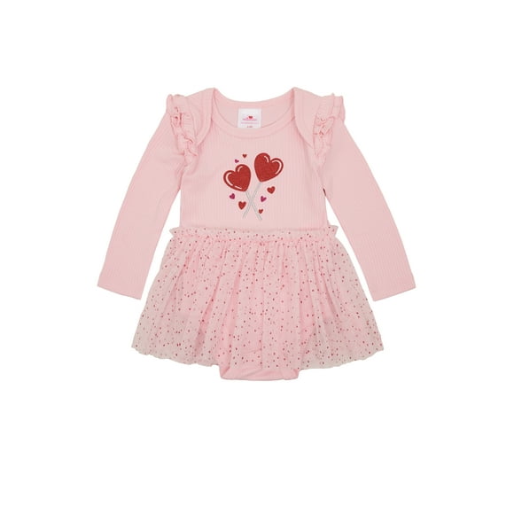 Way To Celebrate Baby Girls Valentine's Day Tulle Tutu Dress, Sizes 0-3M-6-9M