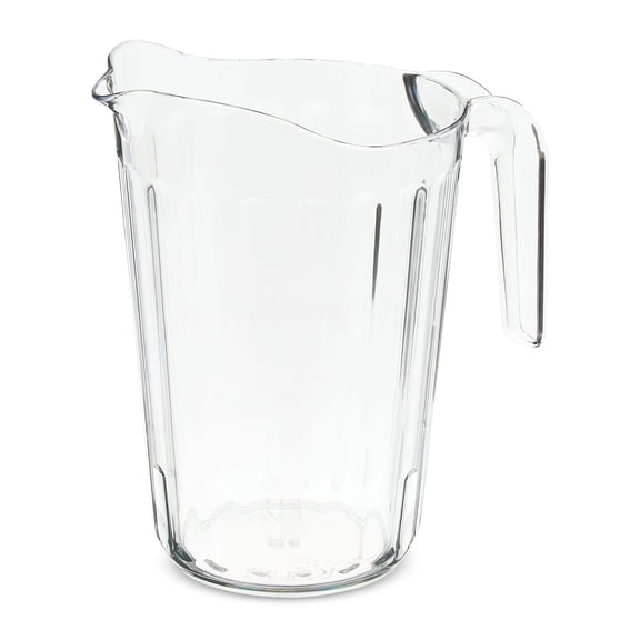 Way To Celebrate Clear Plastic Stackable Pitcher, 60 fl oz, 8.3 in x 7.32 in x 5.62 in