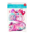thumbnail image 1 of 48 Count, Pink/Purple Dress-Up Party Favors Pack, Includes: 8 Hair Extensions, 8 Heart Bracelets, 8 Beaded Necklaces, 8 Crystal Rings, 8 Stickers, 8 Barrettes, Party Favors, by Way To Celebrate, 1 of 5
