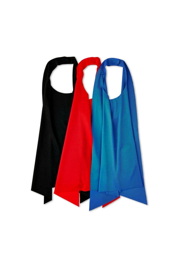 20" Red/Blue/Black Dress Up Capes, for Children, by Way To Celebrate