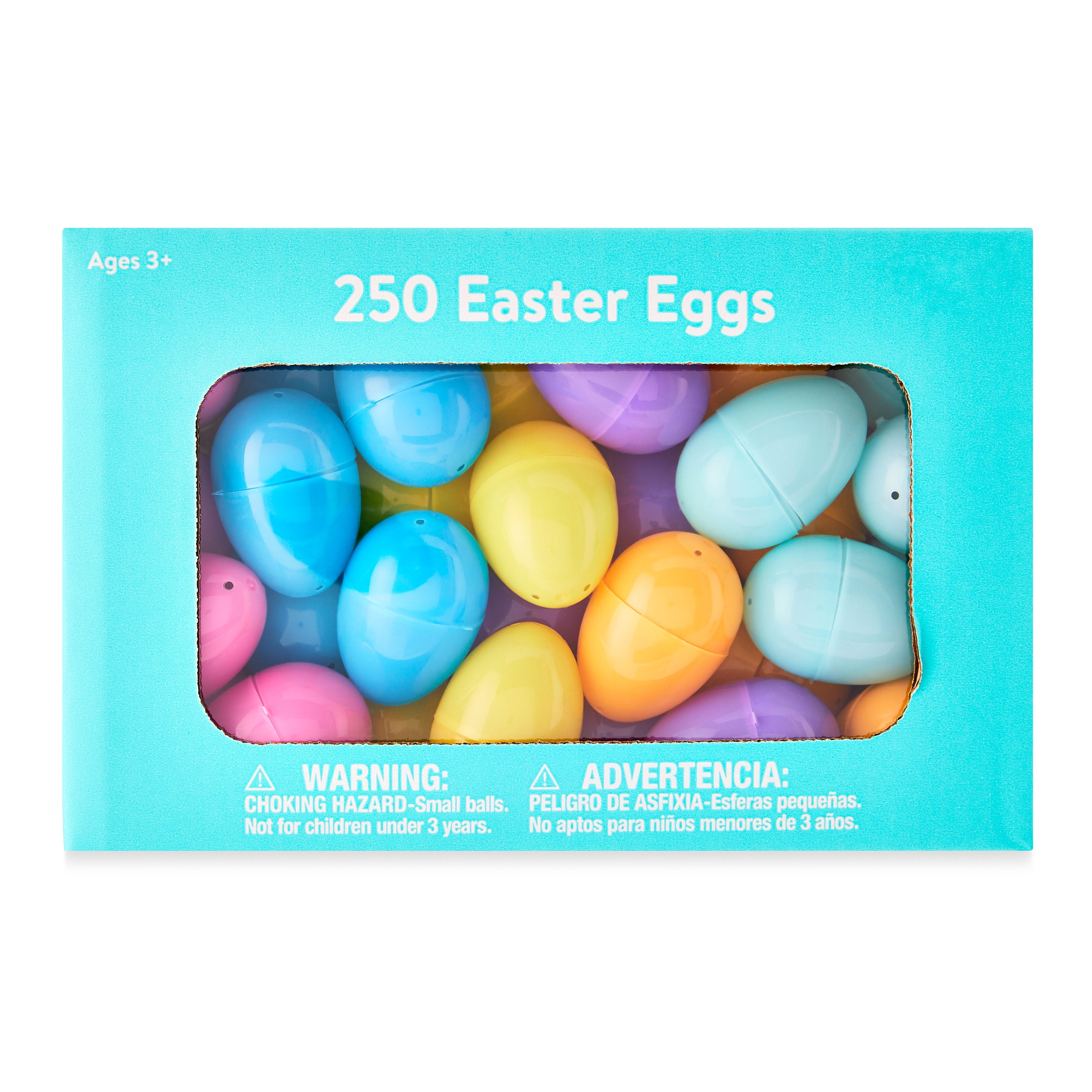 Way To Celebrate Easter 40 MM Bright and Pastel Plastic Easter Eggs