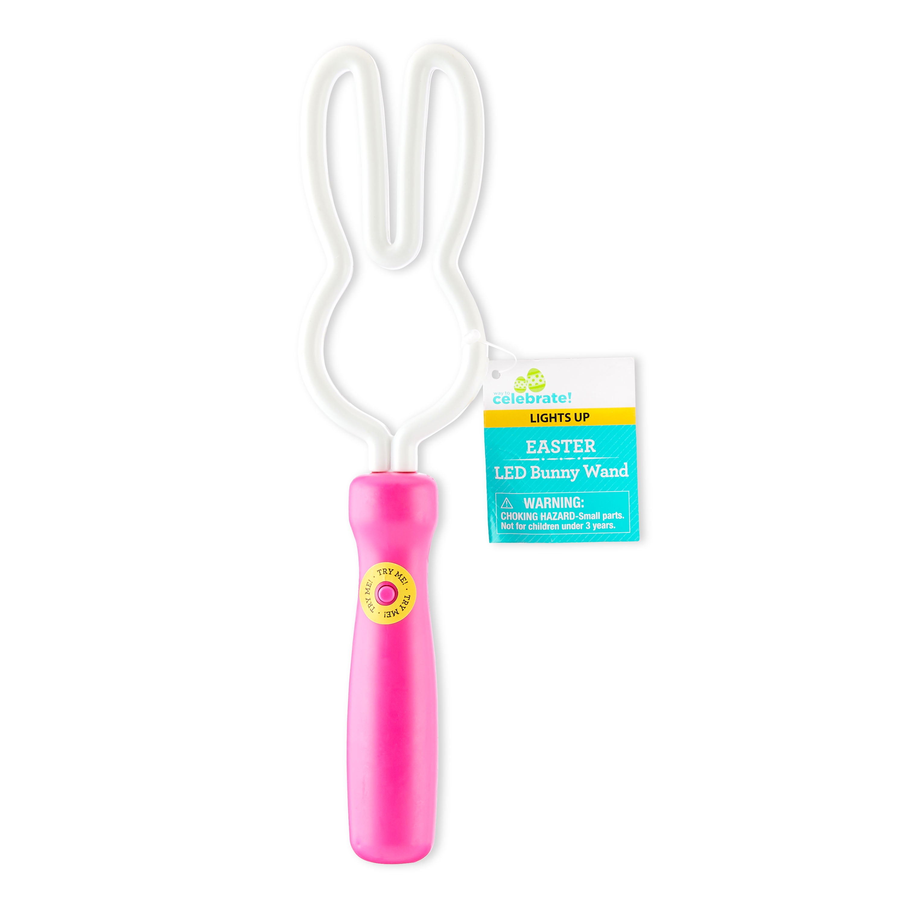 Way To Celebrate Easter Pink LED Bunny Wand