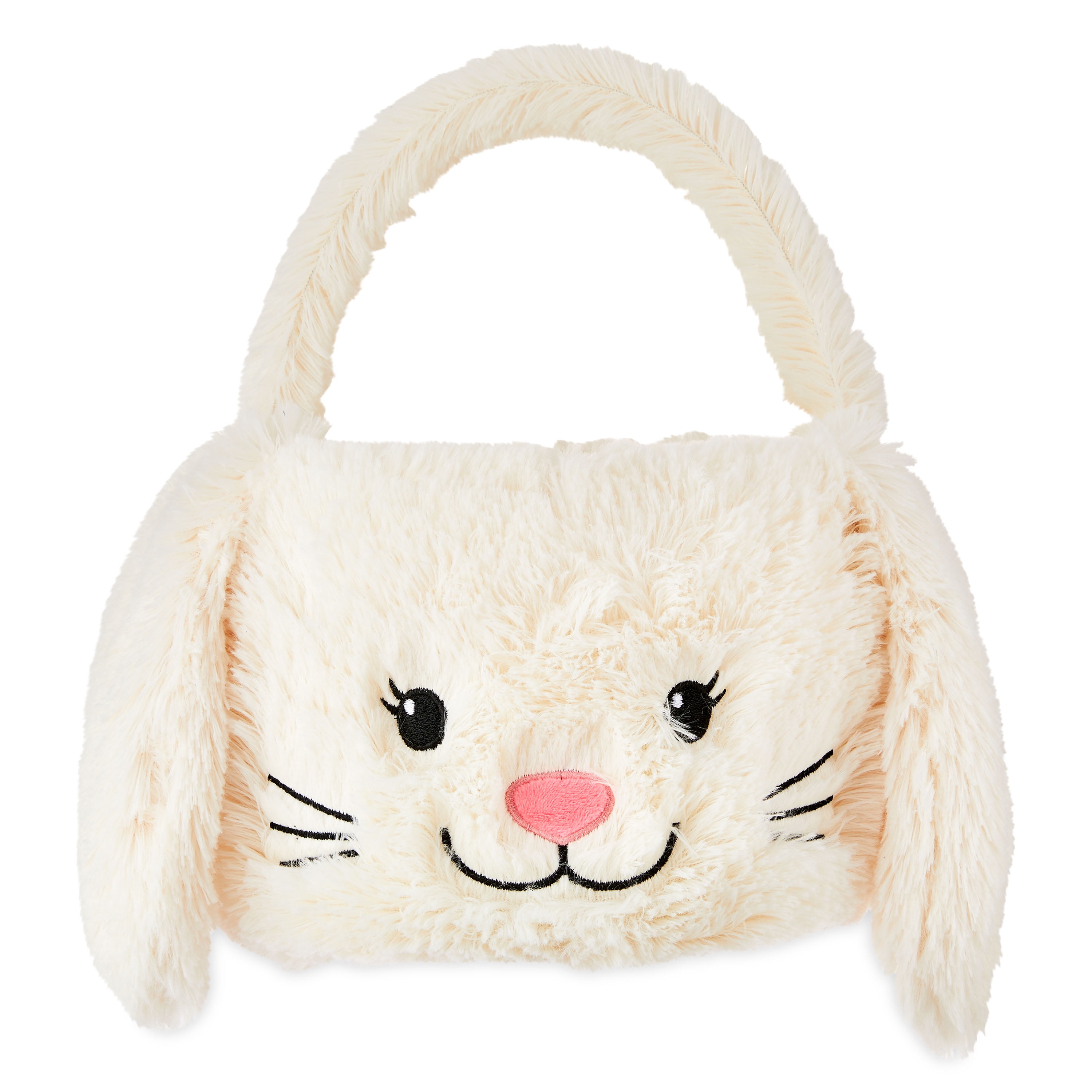 Way To Celebrate Easter Plush White Bunny Basket