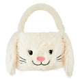 Way To Celebrate Easter Plush White Bunny Basket