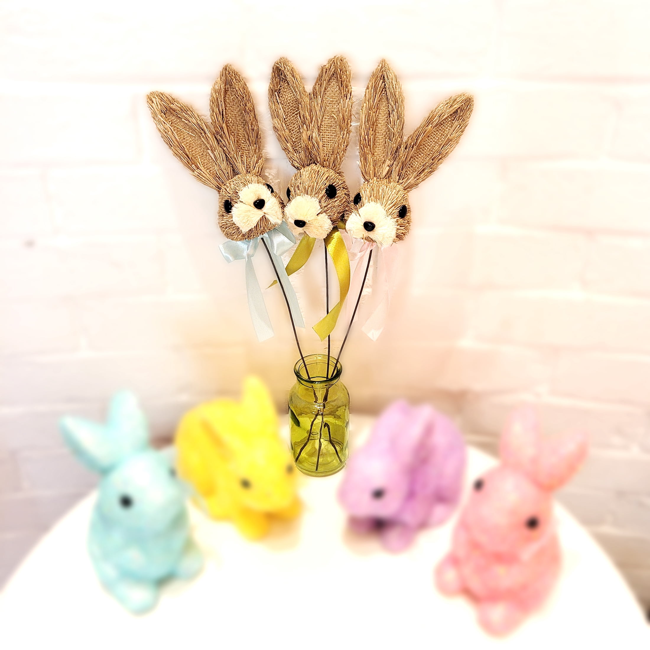 Way To Celebrate Easter Sisal Bunny Head Pick Assortment