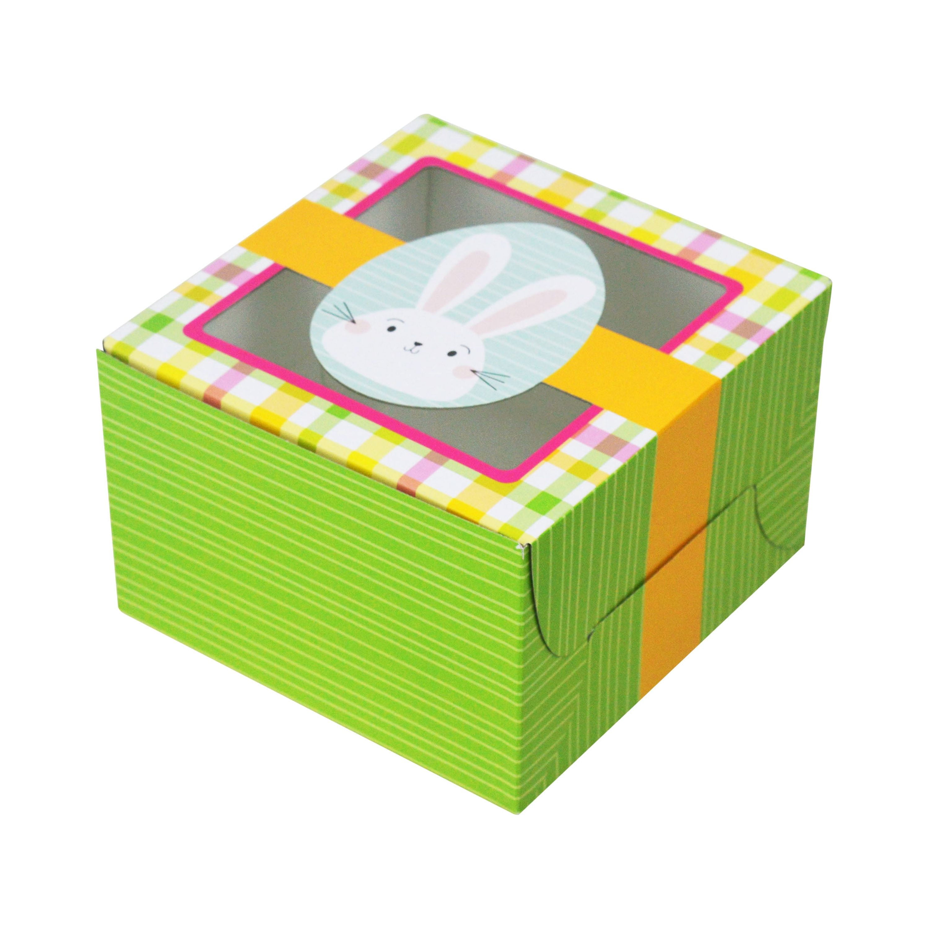 Way To Celebrate Easter Treat Box ASTM, 4.5 inch X 4.5 inch X 3 inch / 8 inch X 3.25 inch X 2.5 inch.