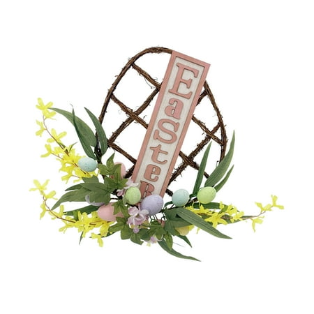 Way To Celebrate Easter Wall Decoration, Natural Vine Egg, 21"