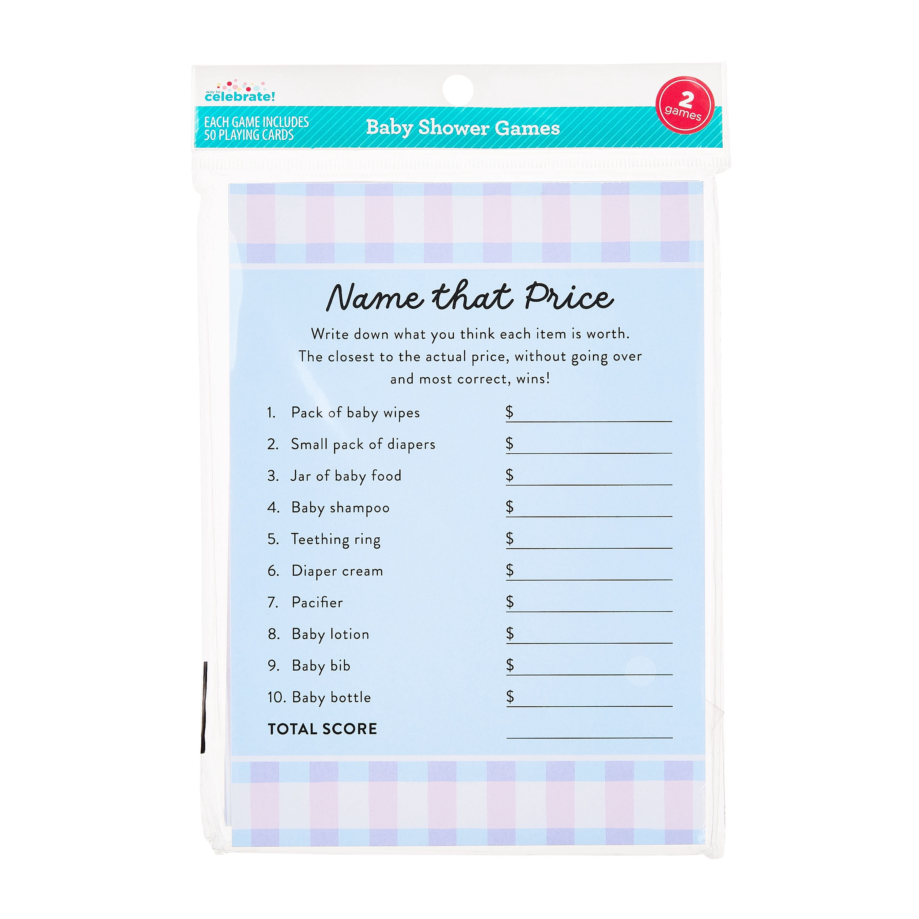 2-Piece Baby Shower Games Set, 100 Cards, by Way To Celebrate