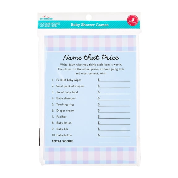 2-Piece Baby Shower Games Set, 100 Cards, by Way To Celebrate