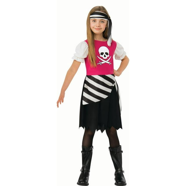 Pirate Dress, Halloween Costume for Children, Girls Size S (6/6X), by Way to Celebrate