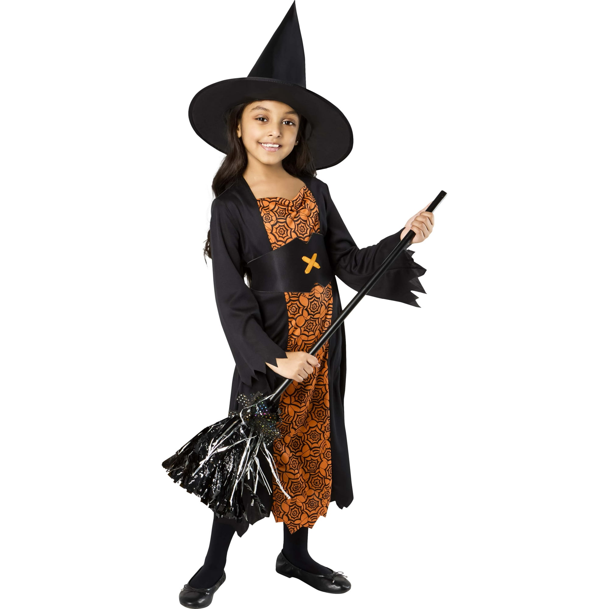 Witch Halloween Costume for Children, Girls Size S (6/6X), by Way to Celebrate