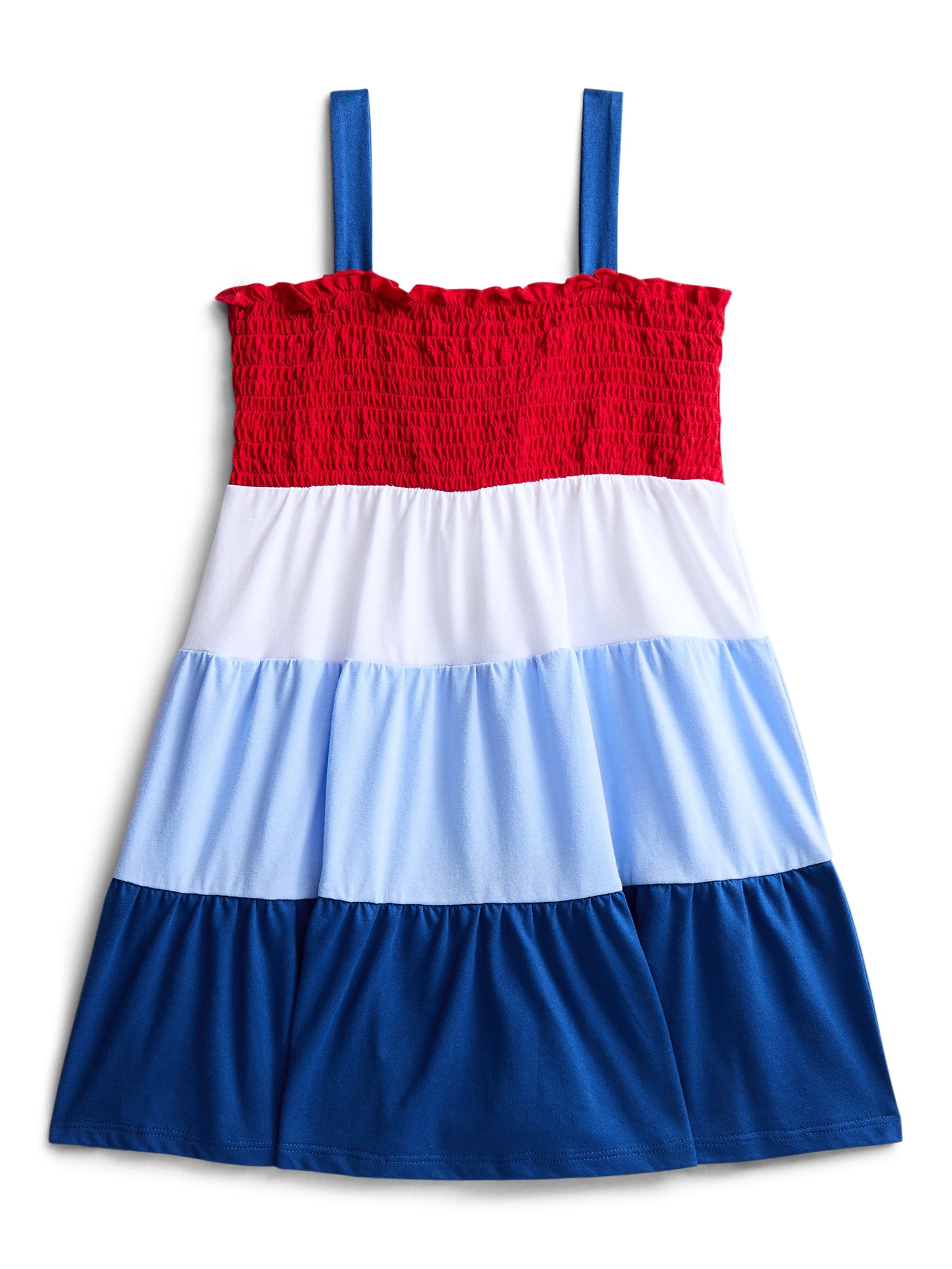 Fourth of July Girls Patriotic Americana Smocked Dress from Way To Celebrate, Sizes 4-18