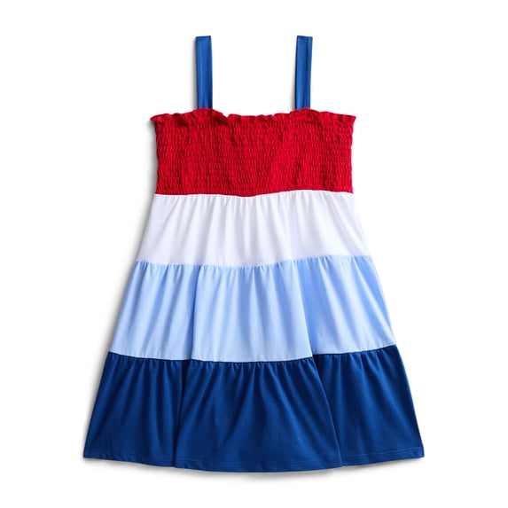 Fourth of July Girls Patriotic Americana Smocked Dress from Way To Celebrate, Sizes 4-18
