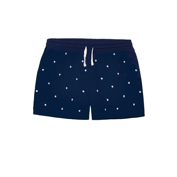Way To Celebrate Girls Patriotic Americana Short with Studs, sizes 4-18