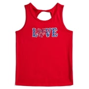 Fourth of July Girls Patriotic Americana Graphic Tank Top from Way To Celebrate, Sizes 4-18