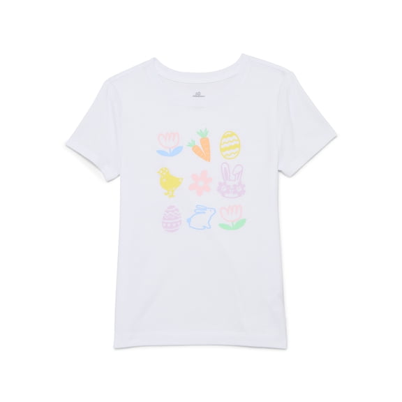 Easter Girls Graphic Tee with Short Sleeves from Way to Celebrate, Sizes 4-18