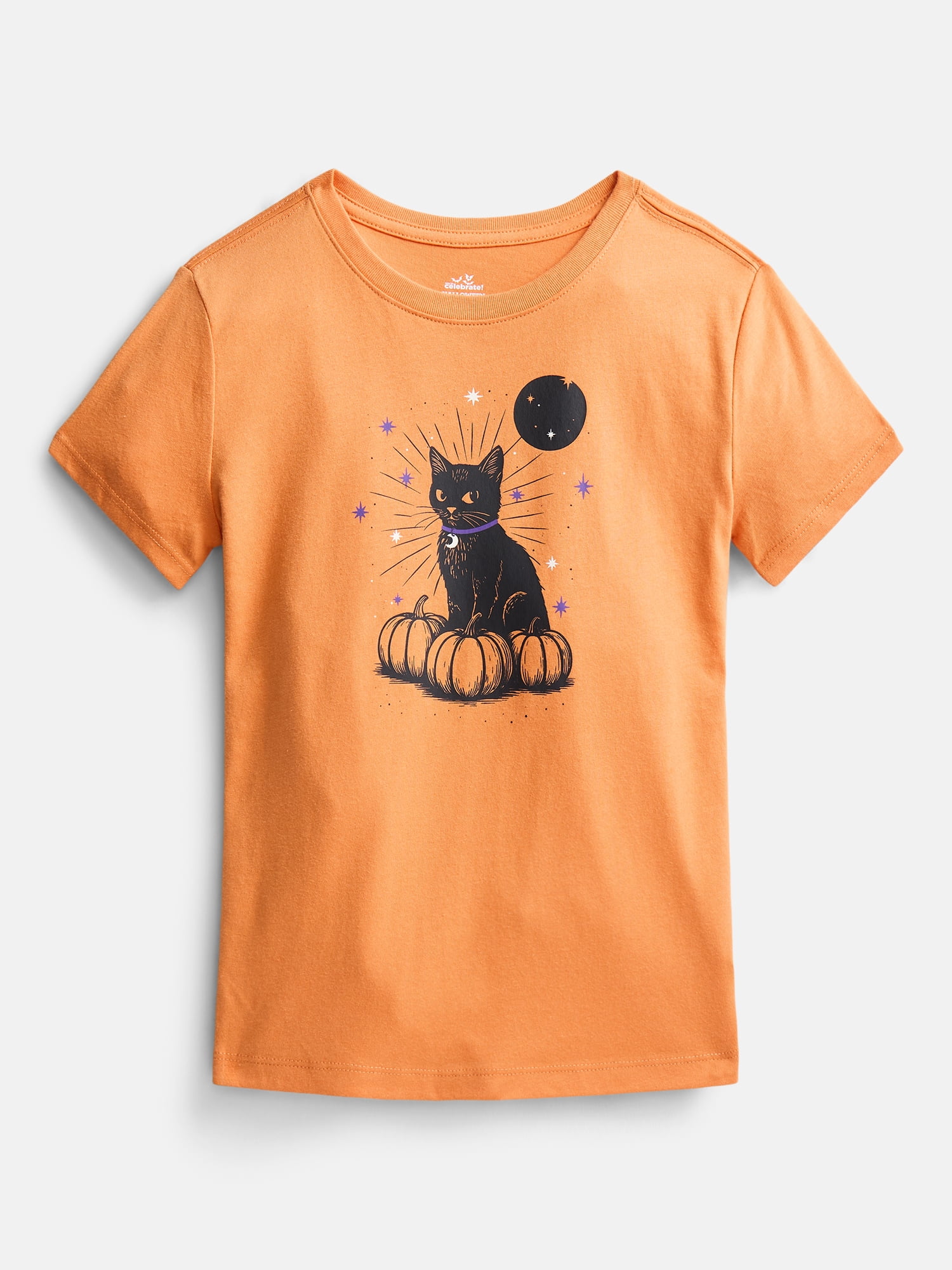 Halloween Girls Graphic Tee with Short Sleeves from Way to Celebrate, Sizes 4-18