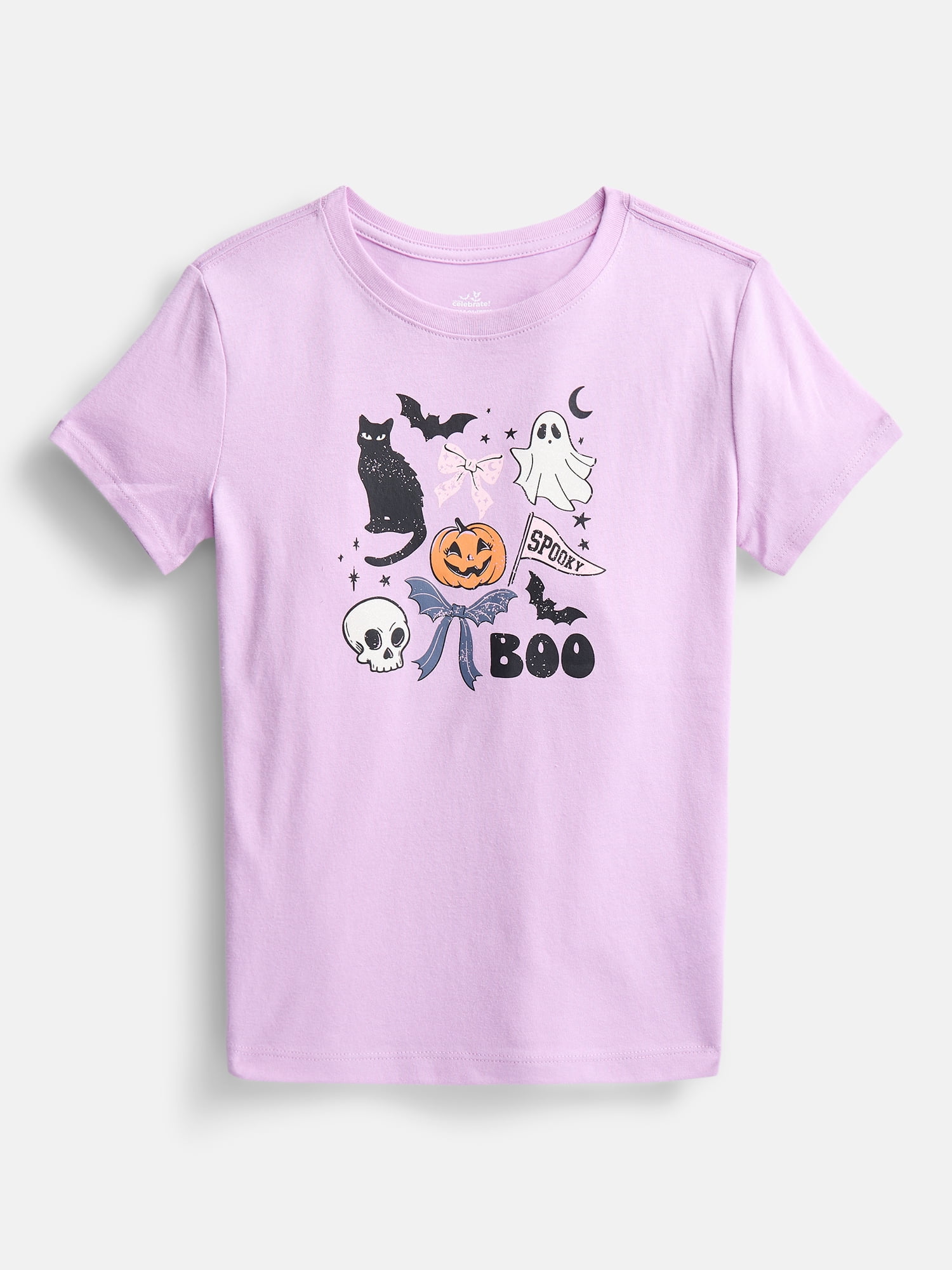 Halloween Girls Graphic Tee with Short Sleeves from Way to Celebrate, Sizes 4-18