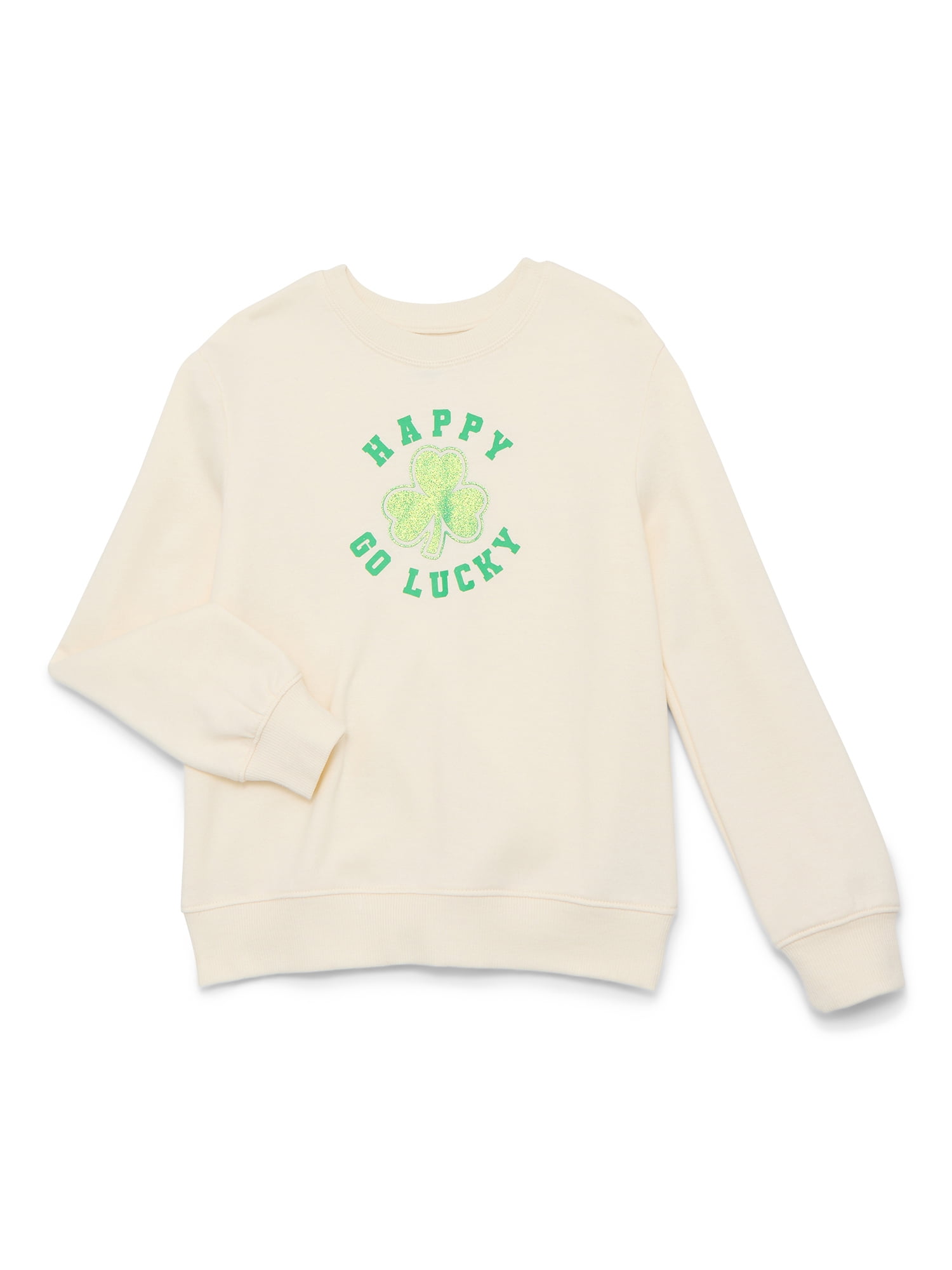 St. Patrick's Day Girls Fleece Graphic Sweatshirt from Way To Celebrate, Sizes 4-18