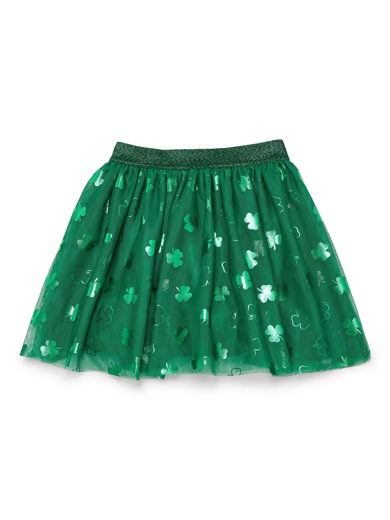 St. Patrick's Day Girls Foil Print Tutu Skirt from Way To Celebrate, Sizes 4-18