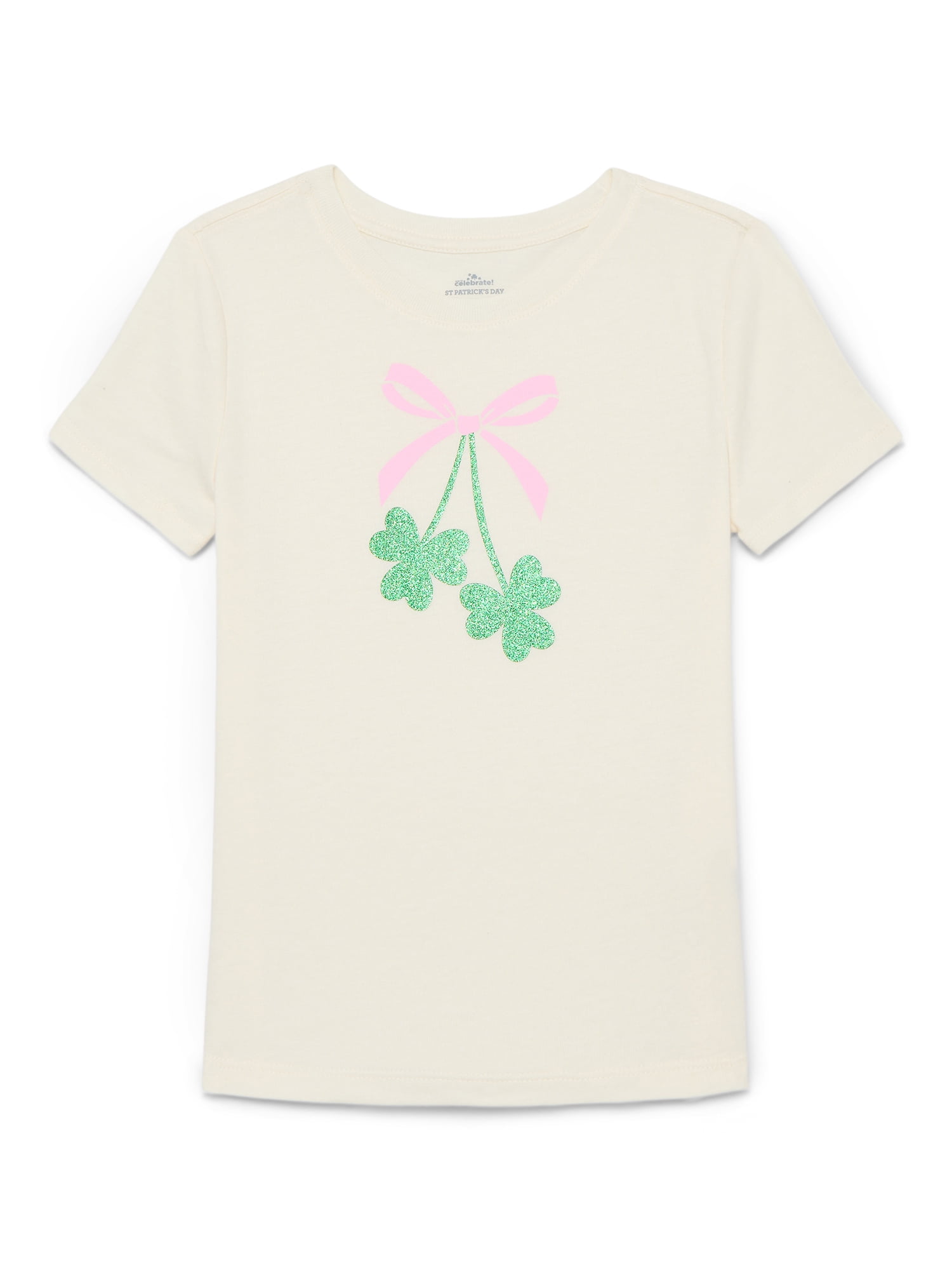 St. Patrick’s Day Girls Short Sleeve T-Shirt from Way To Celebrate, Sizes 4-18