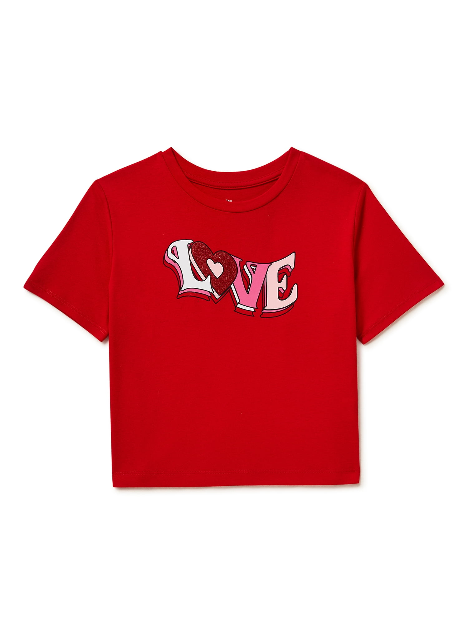 Way to Celebrate Boys Valentine s Day Short Sleeve Graphic Tee Sizes 4 18