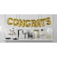 thumbnail image 1 of Way To Celebrate Gold "Congrats" Balloon Banner, 16" per letter, 1 Count, 1 of 4